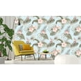 thumbnail image 6 of MuralsPrint Tropical Vintage Hibiscus Flower, Removable Wallpaper - 10'ft H x 24''inch W, 6 of 7