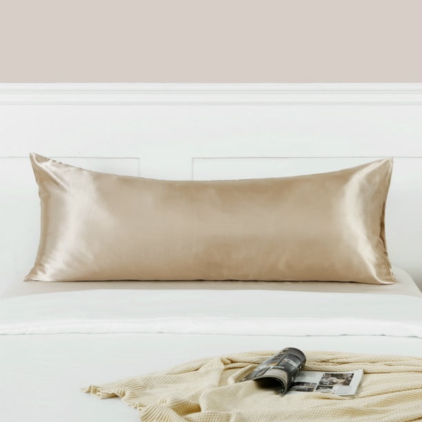 Fundas de almohada refrescantes de tamaño estándar para sudores nocturnos y personas que duermen calientes, juego 1 (20 x 51 pulgadas, caqui)