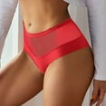 thumbnail image 5 of dmqupv Womens Panties Bikini Pack Women's Breathable Underwear, Moisture Wicking Keeps You Cool Red S, 5 of 5