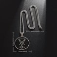 thumbnail image 4 of Devil Lucifer Sigil Pendant Satan Symbol Stainless Steel Men s Necklace Demon Satan Leviathan Badge Amulet Jewelry, 4 of 4