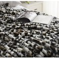 thumbnail image 7 of Nanshing Allea Plush Throw Blanket, Black White, 50" x 60", 7 of 7