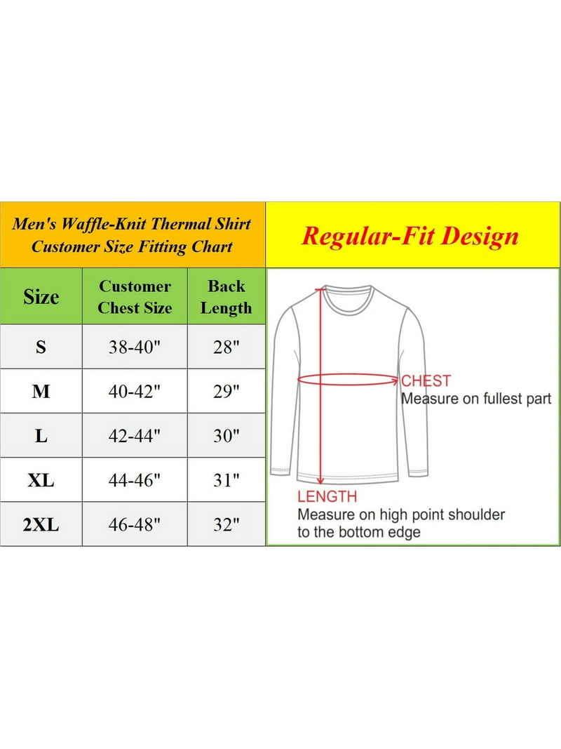 3-Pack Men's Long Sleeve Thermal Shirts (S-5XL) - Walmart.com
