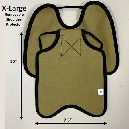 Hen Saver Hen Apron/Saddle with Shoulder Protectors Color: Single Strap Khaki Size: XL (Large Standard Chickens) Style: Removable