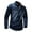 Dark Blue, variant on Palato Mens T Shirts,Denim Shirt Autumn Winter Wash Men's Casual Gradient Denim Shirt Long Sleeve Shirt