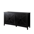 thumbnail image 6 of Tcbosik 59 inch Farmhouse Buffet Sideboard, 4-Door Storage Cabinet, Modern Accent Cabinet, Credenza for Dining Room, Living Room, Hallway, Easy Assembly, Black, 6 of 9