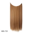thumbnail image 1 of Clip In Hair Extension Straight Hair Long Wig Fishing Line High Temperature Wire Hair Extension Piece, 1 of 2
