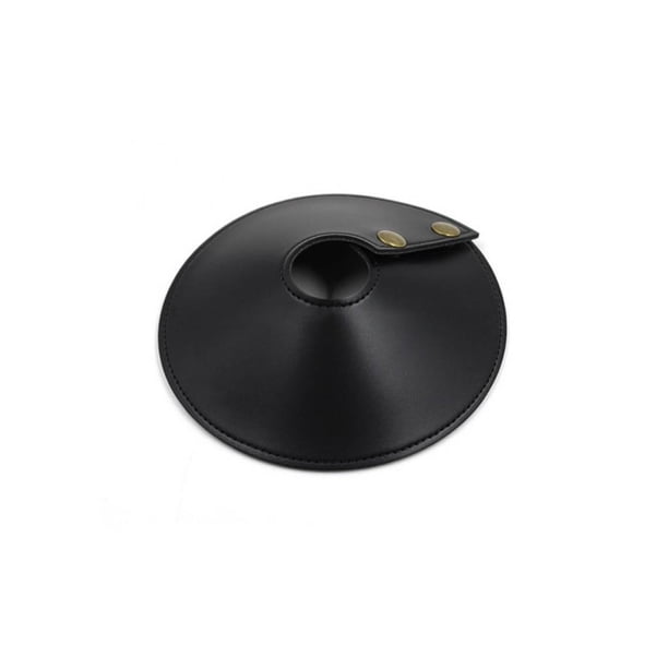 Greeniant Pantalla de lámpara de cuero para interior y exterior, pantalla de dormitorio, cubierta de luz de jardín extraíble, decoración, carpas Negro