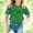 ZS1-Green, variant on Saint Patricks Day Shirt Kids Funny Shamrock Cotton Short Sleeve T Shirt Top Crewneck Girls Summer Tops T-Shirts Green,8-9 Years