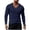 Navy, variant on Mens Long Sleeve Tops Shirts V-neck Solid Color Slim Fit Pullover T-Shirt Fashion Casual Athletic Running Gym Tee Shirts