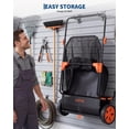 thumbnail image 3 of Push Lawn Sweeper 26-Inch – Heavy Duty Manual Yard Debris Collector, 7 cu ft Capacity, 10-Position Height Adjustment – for Driveways, Sidewalks, Patios, Gardens, 3 of 8