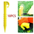 thumbnail image 6 of 10 Pieces Tent Stakes Pegs Ground Nails Rust- for Camping Hiking Canopy Yellow, 6 of 6