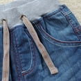 thumbnail image 4 of Boy Jeans Size 7 Boys Jeans Baggy Classic Straight Leg Drawstring Elastic Waist Loose Denim Pants with Pockets 2-12 Years, 4 of 9
