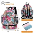 thumbnail image 2 of CHAOYUNYI Dry Wet Gym Backpack with Shoe Compartment for Women Water Resistant Sports Bag for Swimming Beach Yoga Travel, Maple Magenta M, 2 of 8