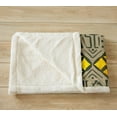 thumbnail image 3 of African Woman Themed Plush Blanket - Ethnic Afro Pattern Fleece Sherpa for Users - Microfiber Traditional Exotic Warm Fuzzy Room Decor - Twin 60"x80", 3 of 7