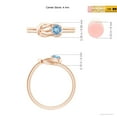 thumbnail image 5 of Angara Natural 0.2 Ct. Aquamarine Solitaire Ring in 14K Rose Gold for Women (Ring Size: 3.5), 5 of 10