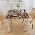 thumbnail image 3 of BANET  Seashells Outdoor Tablecloth, Pile of Seashells Nature Beach Theme Sea Starfish Spiral Shape Pattern, Decorative Washable Picnic Table Cloth White, 3 of 7
