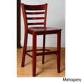thumbnail image 5 of Ladderback Counter Stool Black with wood seat, 5 of 5