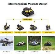 YARBO Robot Lawn Mower Pro for Large Yard up to 6 Acres, Wire Free App Control Robotic Lawnmower with 0.8-4.0 Cutting Height, AI Vision