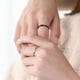 thumbnail image 2 of EeaseMX Anillo de pareja de plata con apertura decorativa para hombre, 2 of 8
