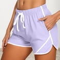 thumbnail image 1 of Short Pants for Women - Breathable Comfortable Casual Wear with Adjustable Drawstring and Versatile Split Design for Summer Activities, 1 of 6