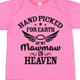 thumbnail image 4 of Inktastic Handpicked for Earth by My Mawmaw in Heaven with Angel Wings Boys or Girls Baby Bodysuit, 4 of 5