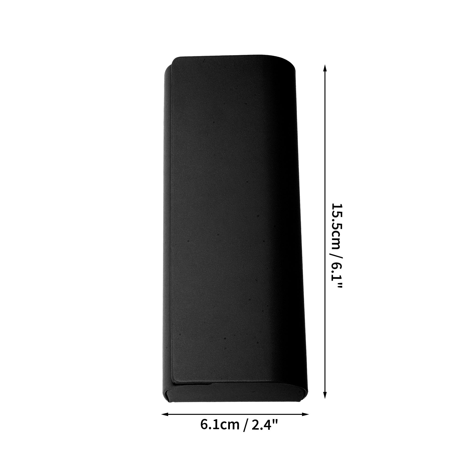 Unique Bargains Eyeglasses Case With Soft Lining For Protection 6.1"x2.36"x1.18" Black