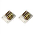 thumbnail image 1 of 2X Intake Reed Valve Assy Air System Spare Parts for DT125 RS125 Motorcycle Air Inlet Device Two Stroke 125CC,2 x Intake Reed Valve,silver & gold, 1 of 5