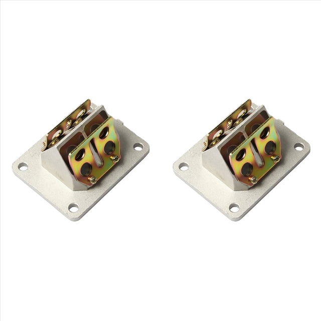 2X Intake Reed Valve Assy Air System Spare Parts for DT125 RS125 Motorcycle Air Inlet Device Two Stroke 125CC,2 x Intake Reed Valve,silver & gold