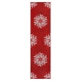 thumbnail image 2 of Christmas Area Rug, Non-Slip Washable Snowflake Living Room Rug, Soft Low Pile Rug Holiday Decor Xmas Floor Carpet for Living Room, Bedroom, 2 of 11
