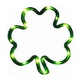 thumbnail image 2 of St Patrick's Day LED Pendant Window Decoration Luminous Green Shamrock Design 1 Piece, 2 of 5