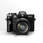 NBD S110 5K Digital Camera for Photography, 48MP Autofocus Vlogging Camera with 32GB TF Card, Black
