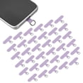 thumbnail image 1 of 36pcs Tab de sujeción para teléfono, parche de cordón universal en forma de T, parte de reemplazo para la mayoría de las fundas de teléfonos inteligentes, púrpura, 1 of 6