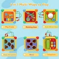 thumbnail image 5 of Aikidkit 6-in-1 Baby Activity Cube with Music, Montessori Learning Toys for Toddlers Kids 6-36 Months, for Birthday Christmas Baby Shower Gifts, Colorful, 5 of 10