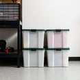 thumbnail image 4 of Remington® 74 Qt. Plastic Storage Bins with Sealed Lids, Clear Gasket Box, Airtight Containers 4Pk, 4 of 9