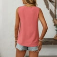 thumbnail image 5 of WHLBF Tank Tops for Women Sleeveless Round Neck Solid Color Casual Camisole Pink XL, 5 of 6