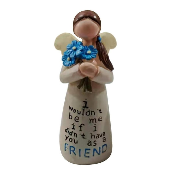 Angel-girl Celebrating Friendships Sculpture Ornament Stylish Home Decorative Props for Home Study Office