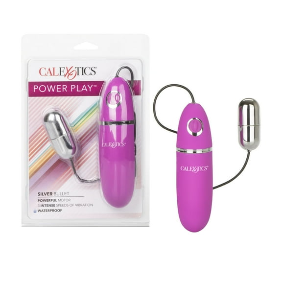 CalExotics power play 3-Speed Satin Smooth Playful Bullet Vibrator - Silver