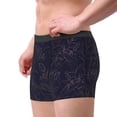 thumbnail image 2 of Yiaed Copper-Gold Gloss Outline Flower1 Print Men's Soft Cotton Boxer Shorts Breathable Boxers Underwear Moisture-Wicking Underwear Stretch Boxer Briefs for Man-XX-Large, 2 of 5