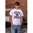 thumbnail image 4 of Real Men Build Auto Mechanic Life Men's Big & Tall Crewneck Graphic Tee Brisco Brands 2X, 4 of 5