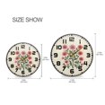 thumbnail image 5 of Yayeee Wall Clock for Living Room 9.5 inch Battery Operated Round with Holder, Light Pink Flowers, 5 of 7