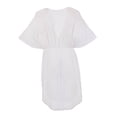 thumbnail image 2 of Salida De Playa George para Mujer,  Salida Para Playa, Escote con Cruce, Abertura al Costado Blanco Talla EG, 2 of 4