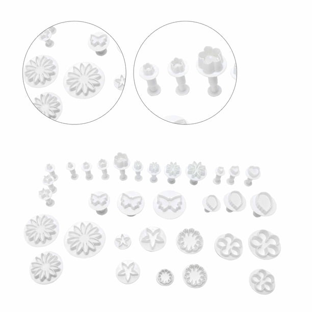 Molde para fondant Jadeshay 33 piezas/juego utensilios para hornear pasteles y fondant