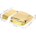 thumbnail image 2 of ZOUSSIQI Pickup Bridge Cover, Zinc Ashtray Cover Set, Bass Bridge Alloy Bass Protective Cover for Electric Bass Guitar Performance Accessory (Gold) CA919-23980, 2 of 9
