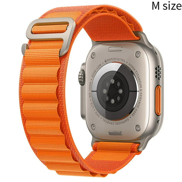 Lishi Adjustable Nylon Braided Loop Strap for Watch - Compatible with 38/40/41mm and 42/44/45/49mm
