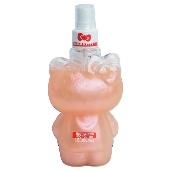 Hello Kitty Berry Scented Body Glitter Spray for Kids, 9.13 oz – Sparkly & Sweet, Safe for Ages 3 
