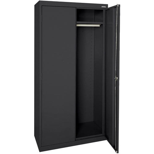SANDUSKY EAWR462472-09 Wardrobe Storage Cabinet,Standard,Black