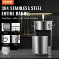 thumbnail image 3 of 304 Stainless Steel 8 Gallon Beer Brew Fermentor, Brewing Bucket with Lid, Handle, Valve, Spigot & Thermometer, Home Brewing Supplies Kit, Kettle Stock Pot for Fermentation, 3 of 7