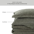 thumbnail image 5 of Better Homes & Gardens 3-Piece Sea Turtle Rippled Chenille Comforter Set, Full/Queen, 5 of 9