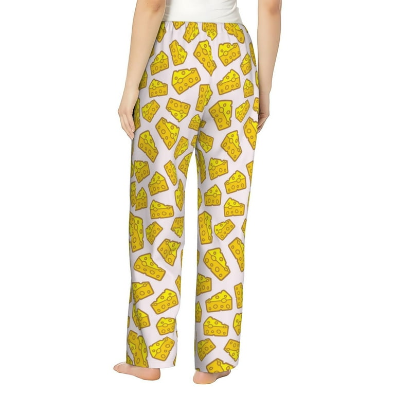 Bixox Women s Cheese Patterned Pajama Pants Loungewear Walmart