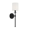 thumbnail image 3 of Trade Winds Fiona 1-Light Wall Sconce in Matte Black, 3 of 3